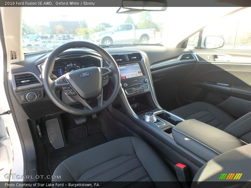 Oxford White / Ebony 2019 Ford Fusion SE AWD