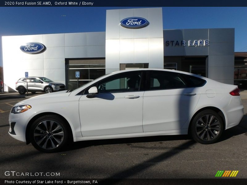 Oxford White / Ebony 2020 Ford Fusion SE AWD