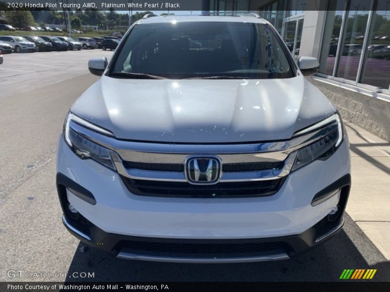 Platinum White Pearl / Black 2020 Honda Pilot Touring AWD