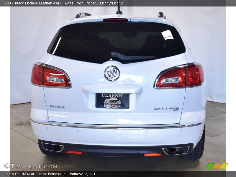 White Frost Tricoat / Ebony/Ebony 2017 Buick Enclave Leather AWD