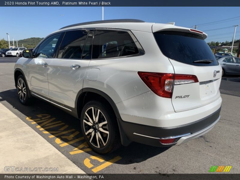 Platinum White Pearl / Black 2020 Honda Pilot Touring AWD