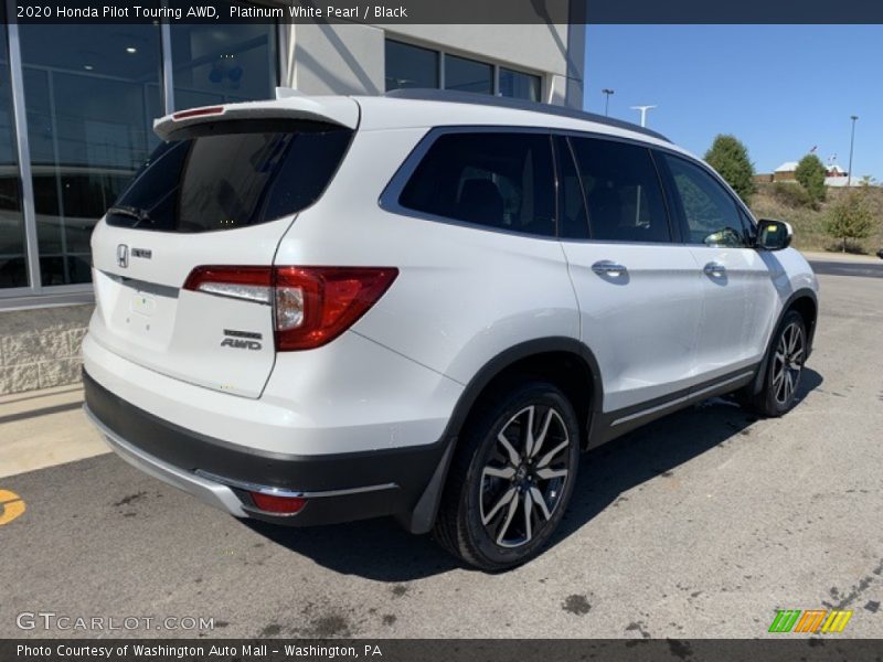 Platinum White Pearl / Black 2020 Honda Pilot Touring AWD