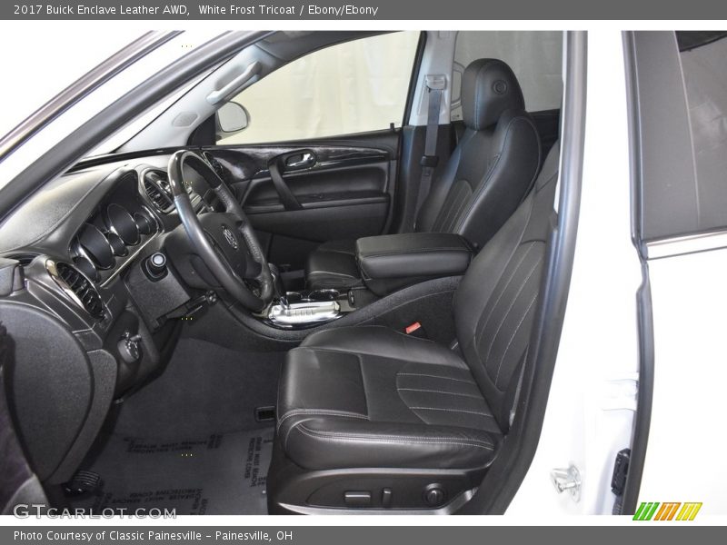 White Frost Tricoat / Ebony/Ebony 2017 Buick Enclave Leather AWD