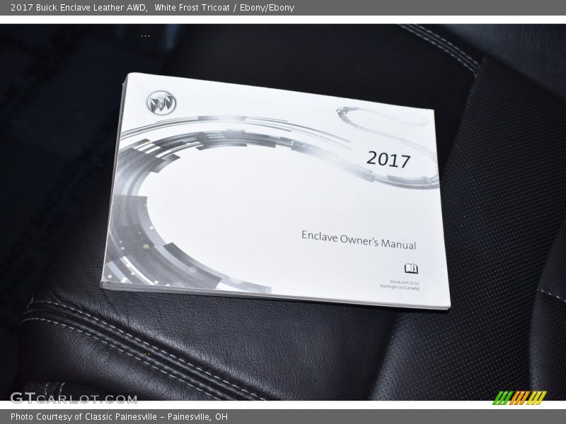 White Frost Tricoat / Ebony/Ebony 2017 Buick Enclave Leather AWD