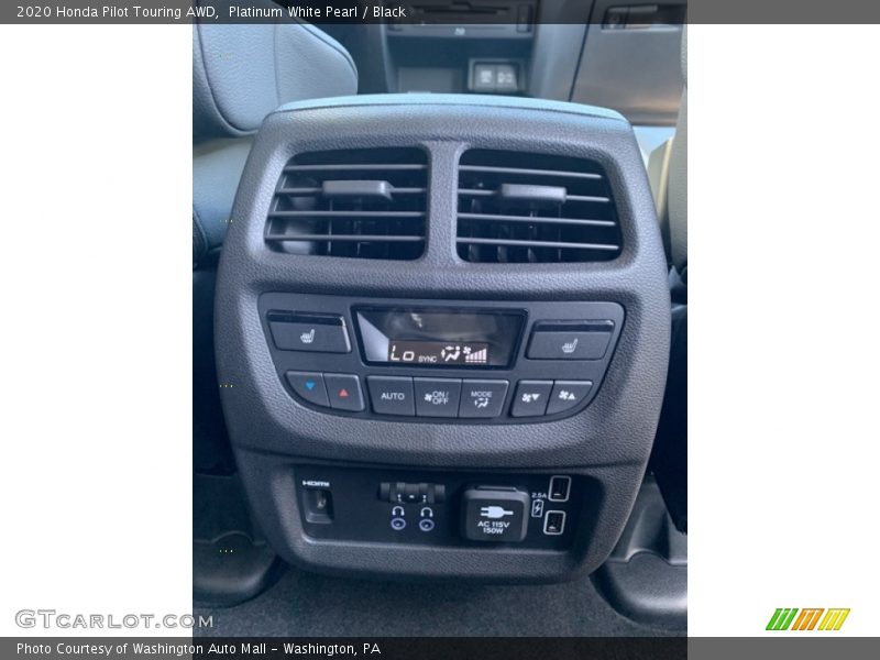 Platinum White Pearl / Black 2020 Honda Pilot Touring AWD