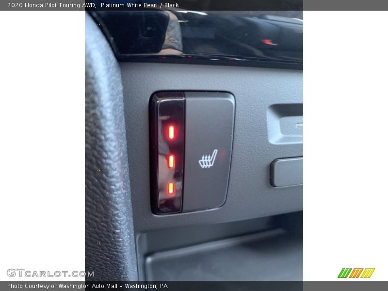 Platinum White Pearl / Black 2020 Honda Pilot Touring AWD