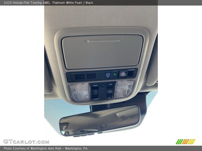 Platinum White Pearl / Black 2020 Honda Pilot Touring AWD
