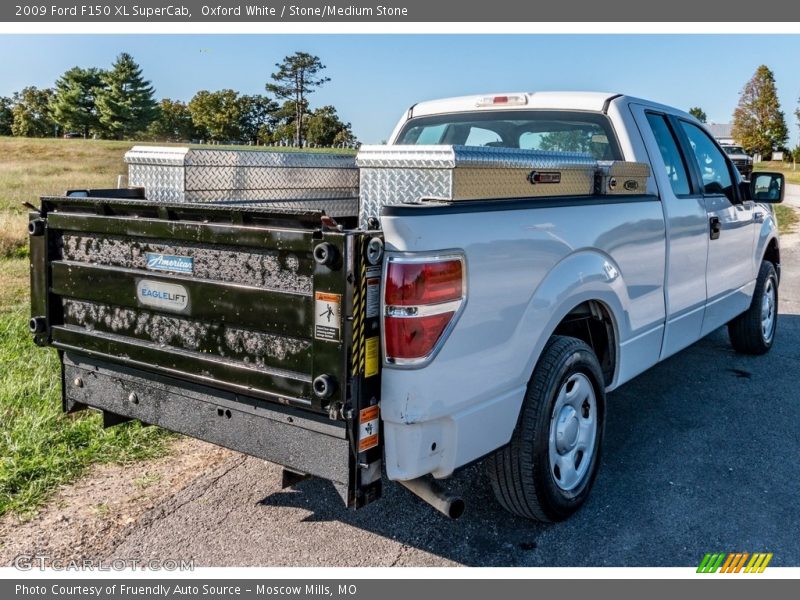 Oxford White / Stone/Medium Stone 2009 Ford F150 XL SuperCab