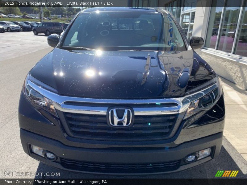 Crystal Black Pearl / Black 2019 Honda Ridgeline RTL AWD