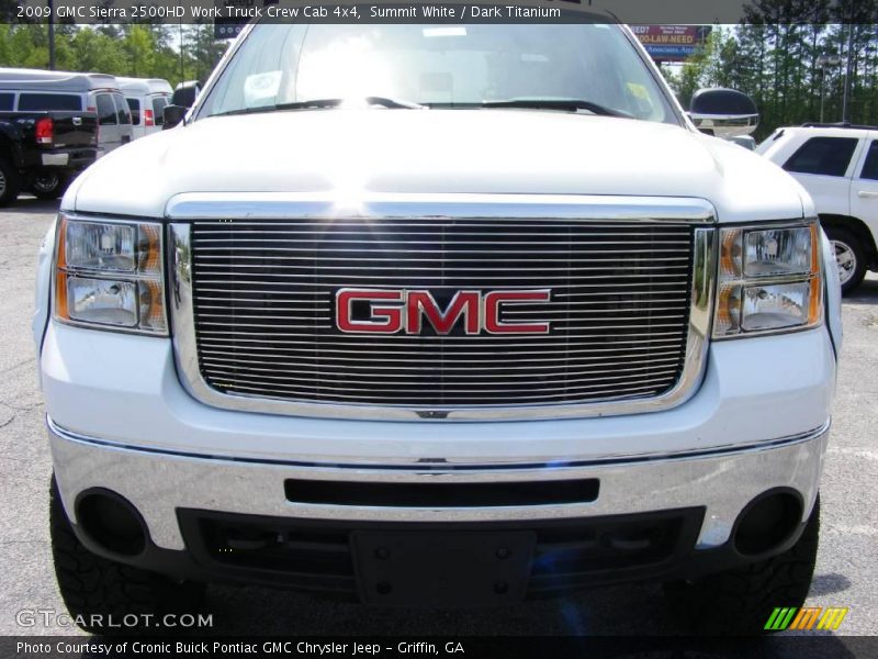 Summit White / Dark Titanium 2009 GMC Sierra 2500HD Work Truck Crew Cab 4x4