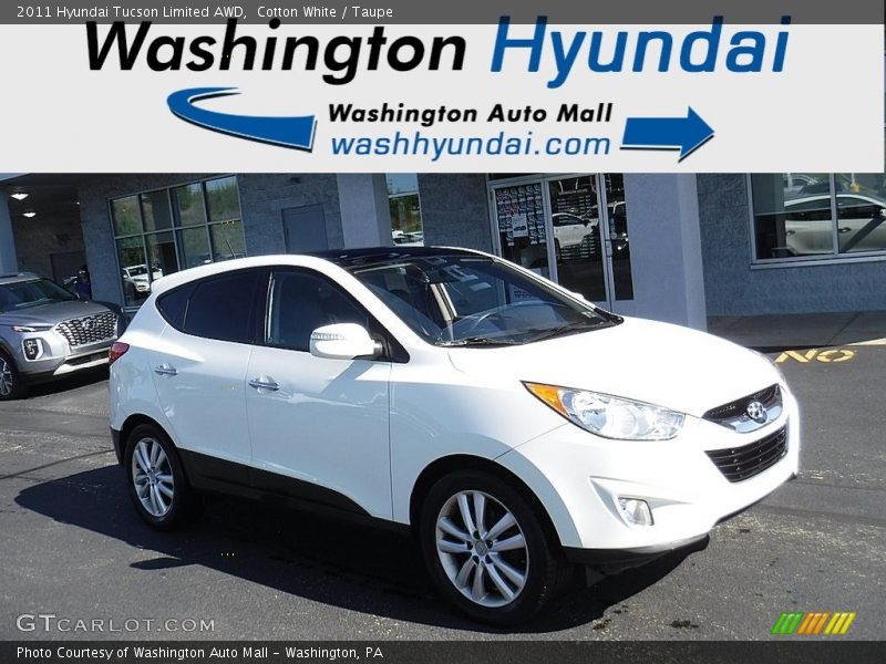 Cotton White / Taupe 2011 Hyundai Tucson Limited AWD