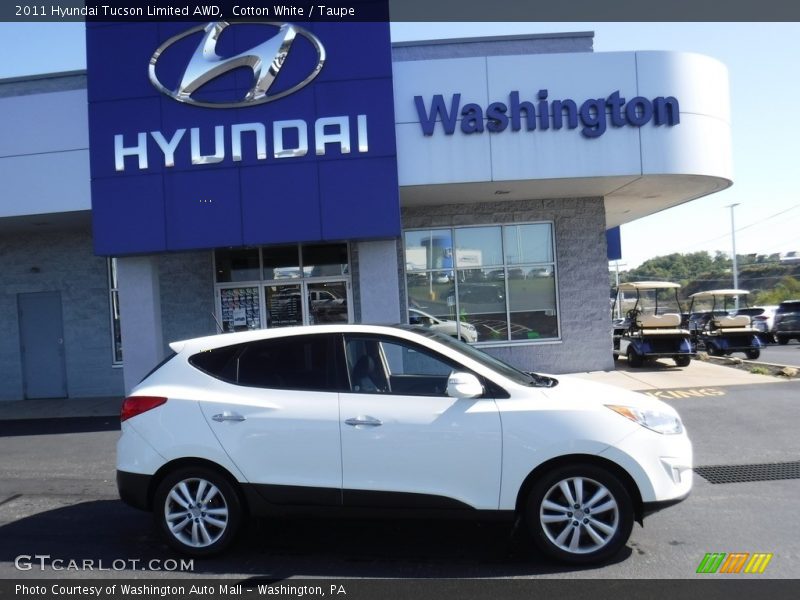 Cotton White / Taupe 2011 Hyundai Tucson Limited AWD