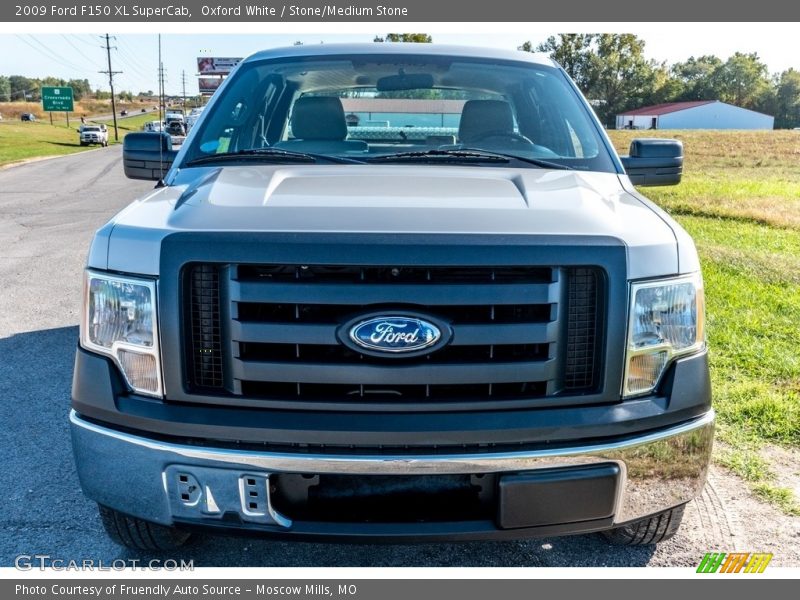 Oxford White / Stone/Medium Stone 2009 Ford F150 XL SuperCab