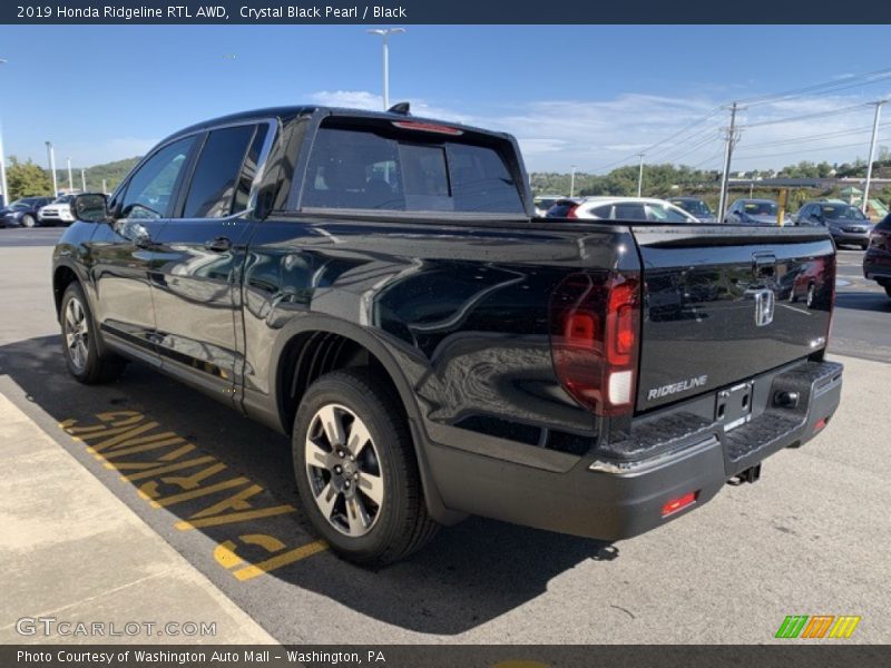 Crystal Black Pearl / Black 2019 Honda Ridgeline RTL AWD