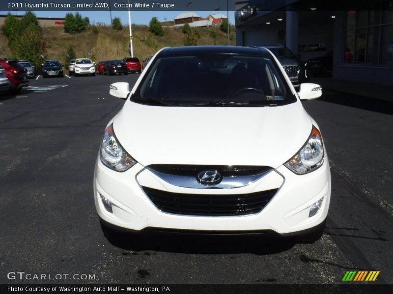 Cotton White / Taupe 2011 Hyundai Tucson Limited AWD