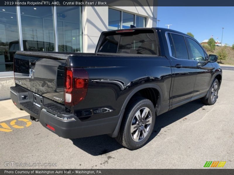 Crystal Black Pearl / Black 2019 Honda Ridgeline RTL AWD