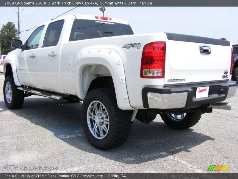 Summit White / Dark Titanium 2009 GMC Sierra 2500HD Work Truck Crew Cab 4x4