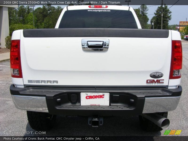 Summit White / Dark Titanium 2009 GMC Sierra 2500HD Work Truck Crew Cab 4x4