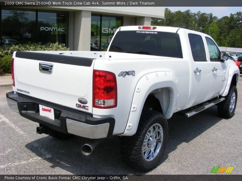 Summit White / Dark Titanium 2009 GMC Sierra 2500HD Work Truck Crew Cab 4x4