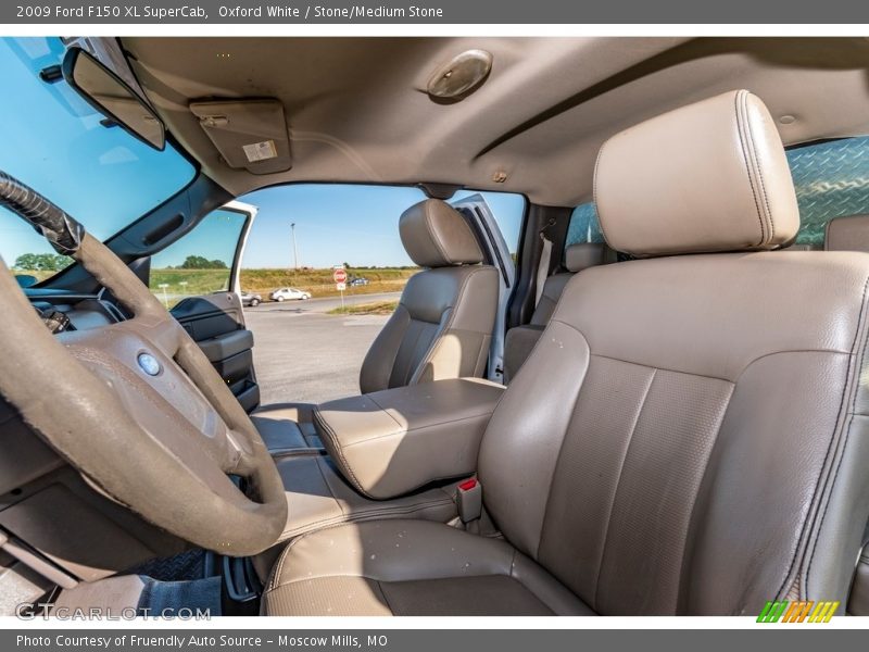 Oxford White / Stone/Medium Stone 2009 Ford F150 XL SuperCab
