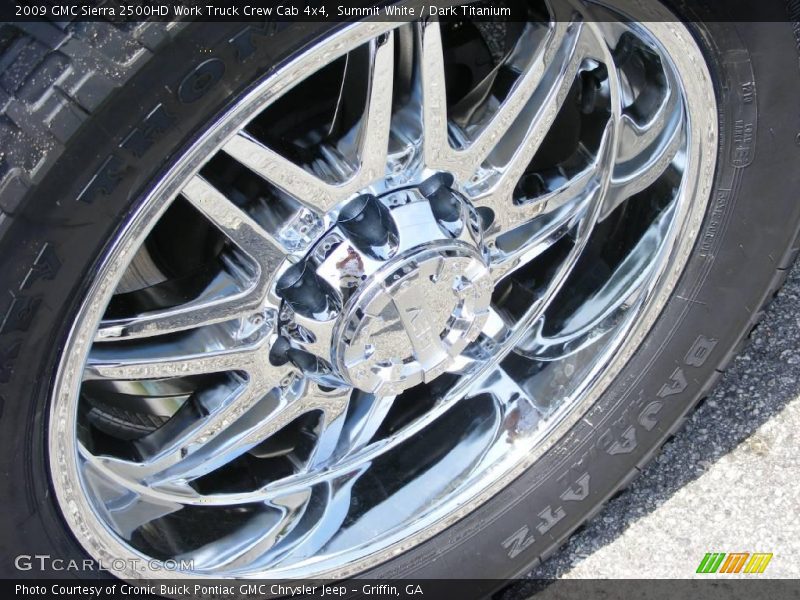 Summit White / Dark Titanium 2009 GMC Sierra 2500HD Work Truck Crew Cab 4x4