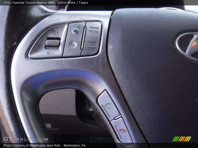 Cotton White / Taupe 2011 Hyundai Tucson Limited AWD