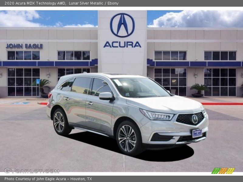 Lunar Silver Metallic / Ebony 2020 Acura MDX Technology AWD