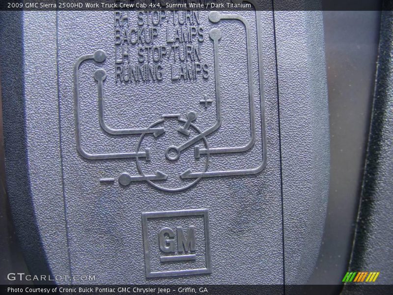 Summit White / Dark Titanium 2009 GMC Sierra 2500HD Work Truck Crew Cab 4x4