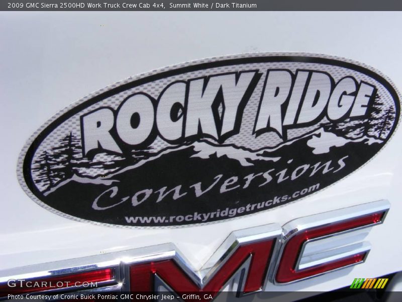 Summit White / Dark Titanium 2009 GMC Sierra 2500HD Work Truck Crew Cab 4x4