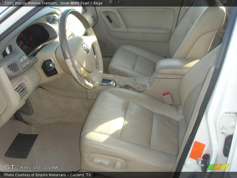 Snow White Pearl / Beige 2001 Mazda Millenia Premium