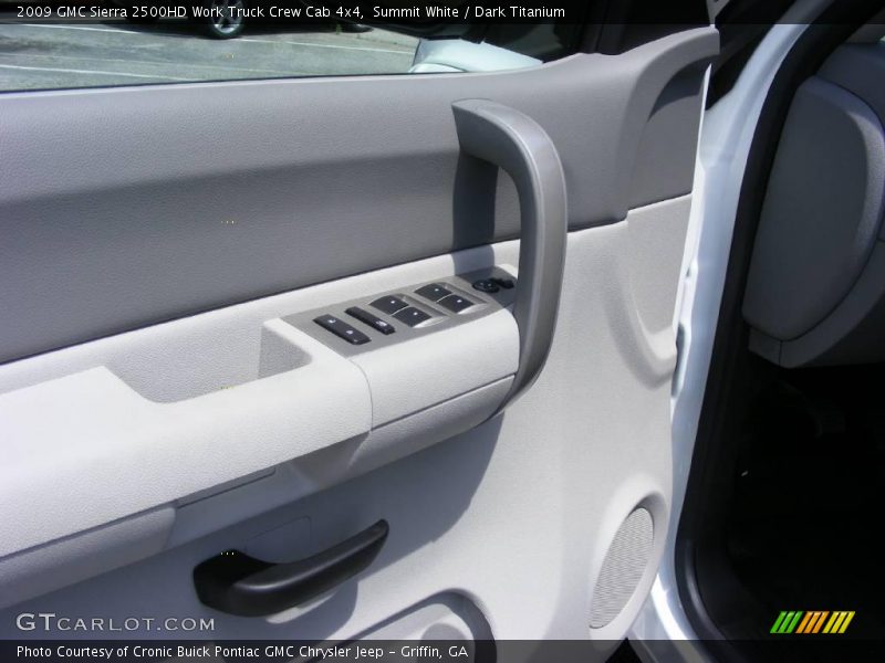Summit White / Dark Titanium 2009 GMC Sierra 2500HD Work Truck Crew Cab 4x4