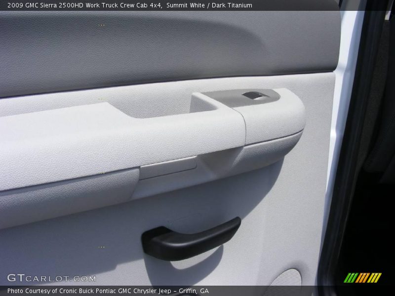 Summit White / Dark Titanium 2009 GMC Sierra 2500HD Work Truck Crew Cab 4x4