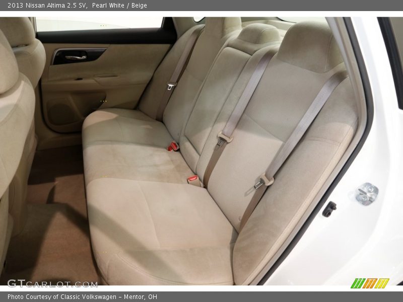 Pearl White / Beige 2013 Nissan Altima 2.5 SV