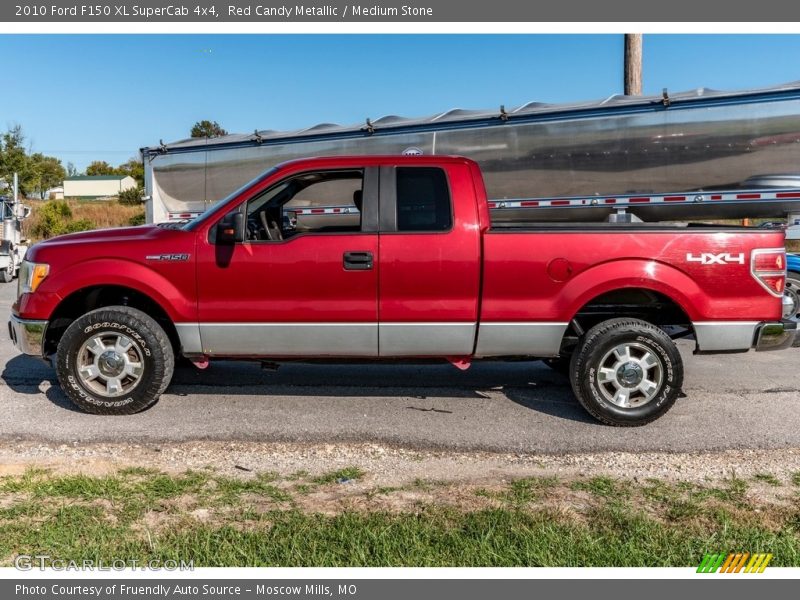 Red Candy Metallic / Medium Stone 2010 Ford F150 XL SuperCab 4x4