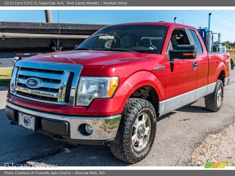 Red Candy Metallic / Medium Stone 2010 Ford F150 XL SuperCab 4x4