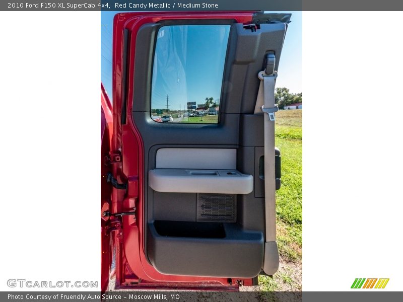 Red Candy Metallic / Medium Stone 2010 Ford F150 XL SuperCab 4x4