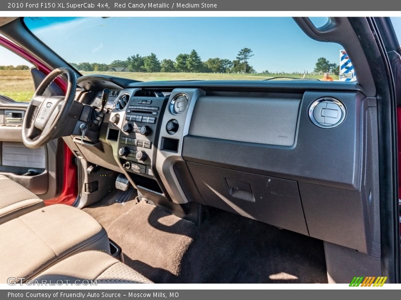 Red Candy Metallic / Medium Stone 2010 Ford F150 XL SuperCab 4x4