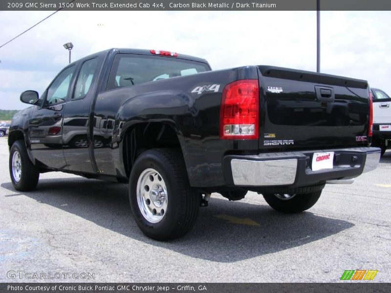 Carbon Black Metallic / Dark Titanium 2009 GMC Sierra 1500 Work Truck Extended Cab 4x4