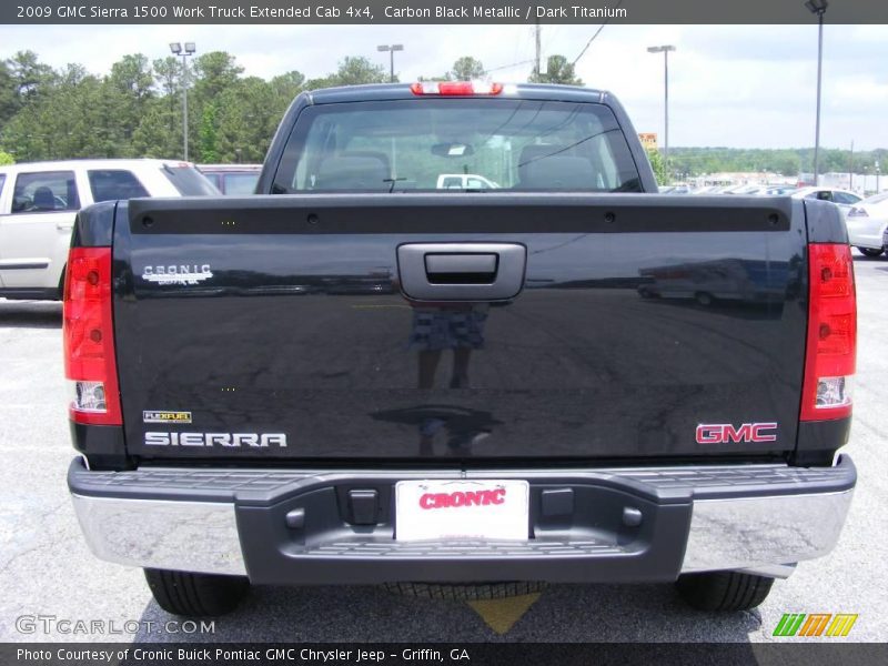Carbon Black Metallic / Dark Titanium 2009 GMC Sierra 1500 Work Truck Extended Cab 4x4