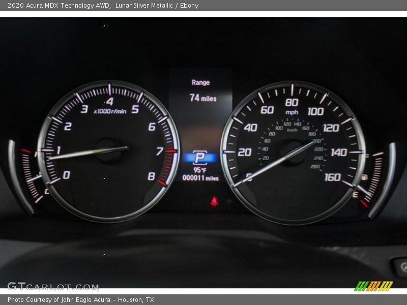 Lunar Silver Metallic / Ebony 2020 Acura MDX Technology AWD