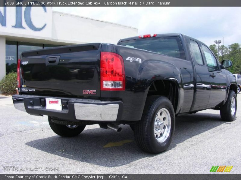 Carbon Black Metallic / Dark Titanium 2009 GMC Sierra 1500 Work Truck Extended Cab 4x4