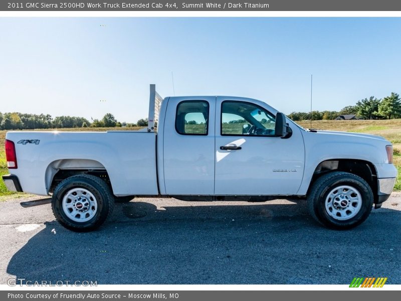 Summit White / Dark Titanium 2011 GMC Sierra 2500HD Work Truck Extended Cab 4x4