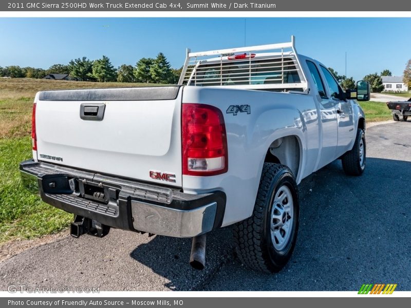 Summit White / Dark Titanium 2011 GMC Sierra 2500HD Work Truck Extended Cab 4x4