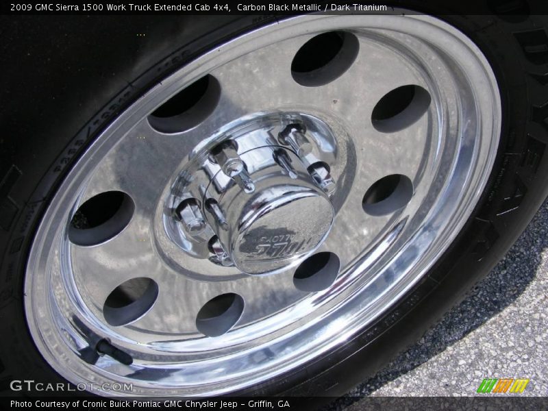 Carbon Black Metallic / Dark Titanium 2009 GMC Sierra 1500 Work Truck Extended Cab 4x4