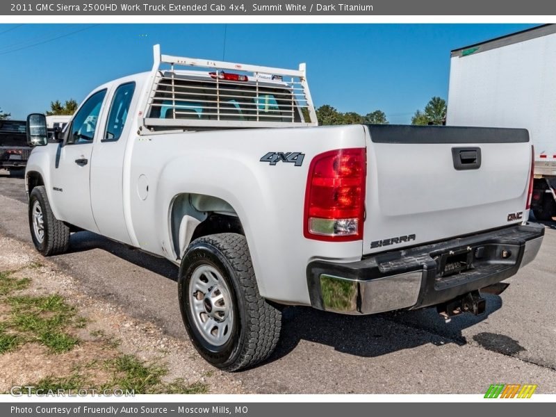 Summit White / Dark Titanium 2011 GMC Sierra 2500HD Work Truck Extended Cab 4x4