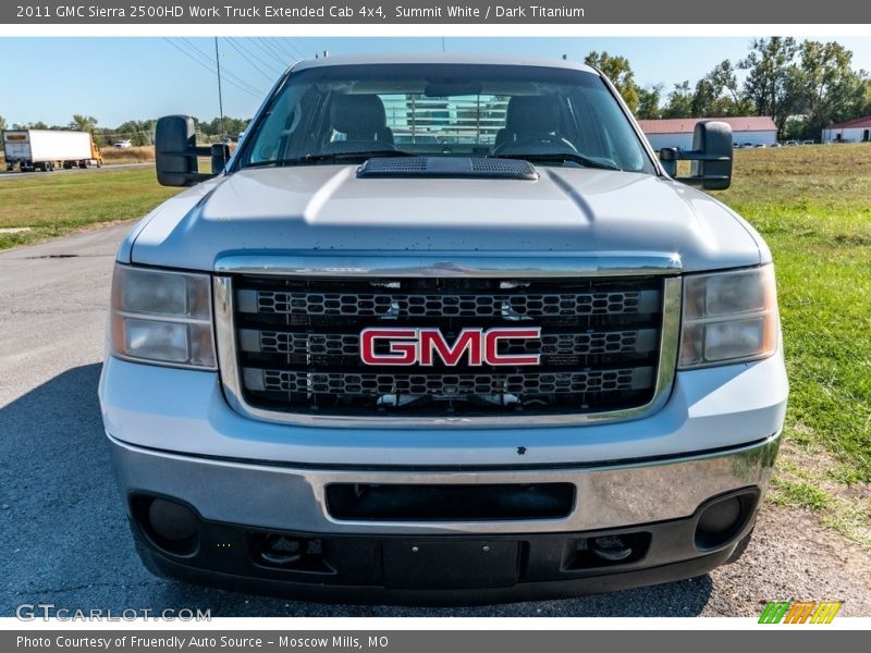Summit White / Dark Titanium 2011 GMC Sierra 2500HD Work Truck Extended Cab 4x4