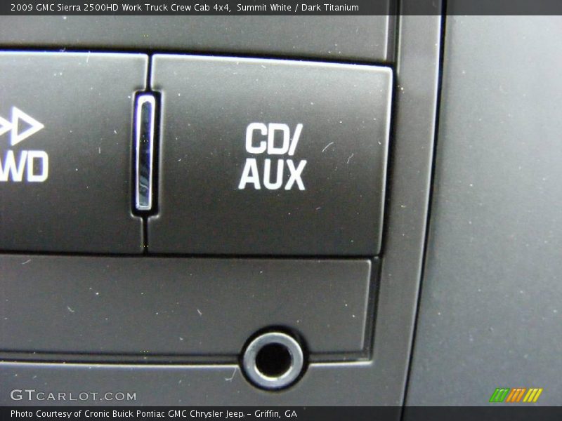 Summit White / Dark Titanium 2009 GMC Sierra 2500HD Work Truck Crew Cab 4x4