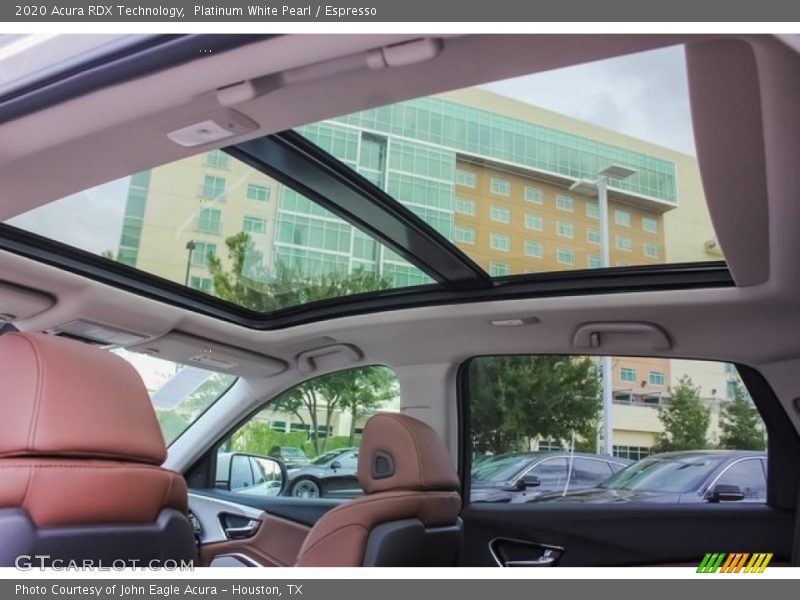 Platinum White Pearl / Espresso 2020 Acura RDX Technology