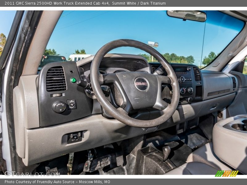 Summit White / Dark Titanium 2011 GMC Sierra 2500HD Work Truck Extended Cab 4x4