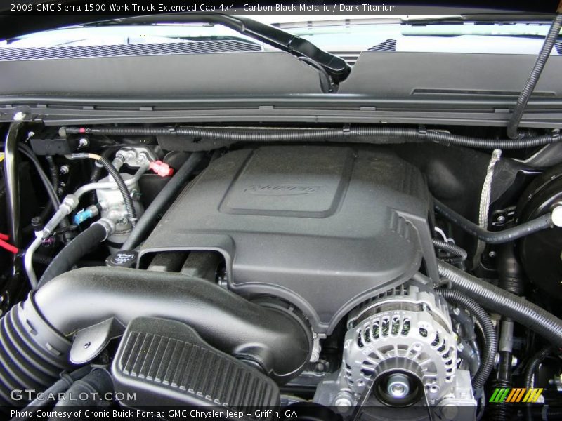 Carbon Black Metallic / Dark Titanium 2009 GMC Sierra 1500 Work Truck Extended Cab 4x4